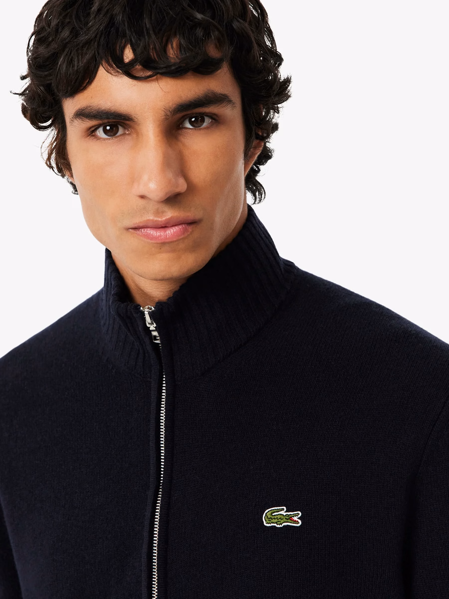 Maglione in lana con zip