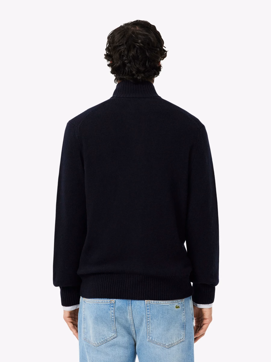 Maglione in lana con zip