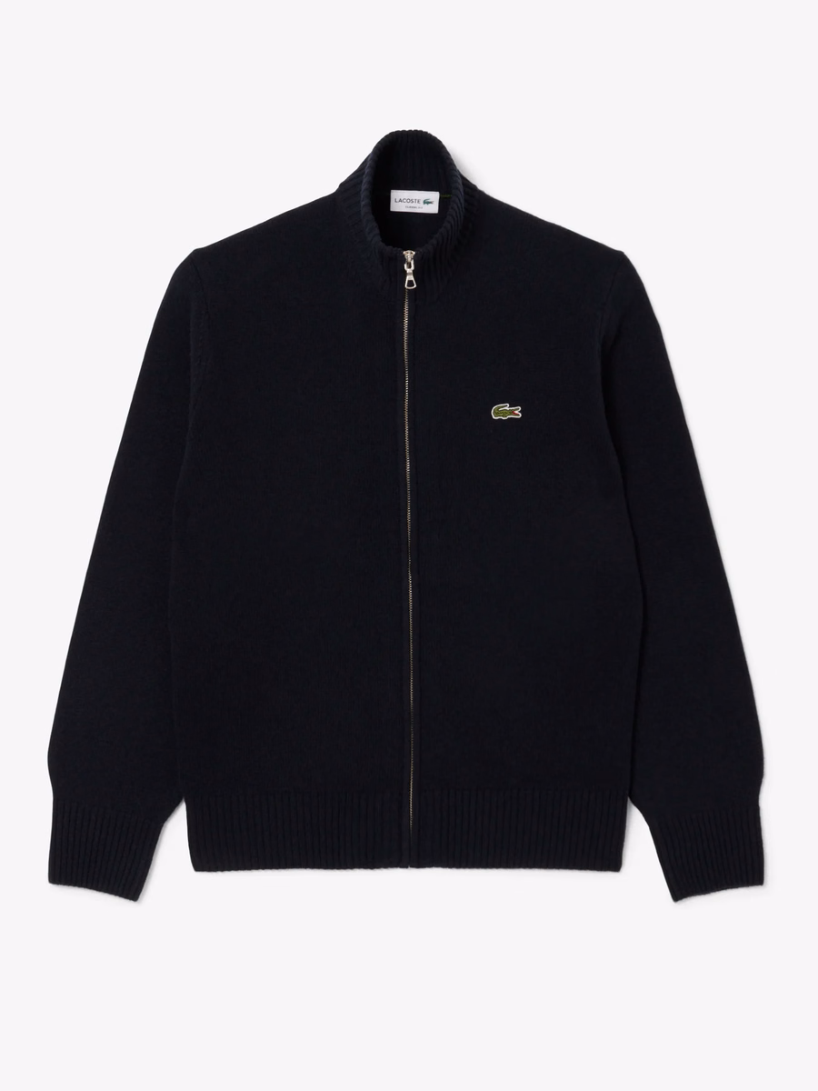 Maglione in lana con zip
