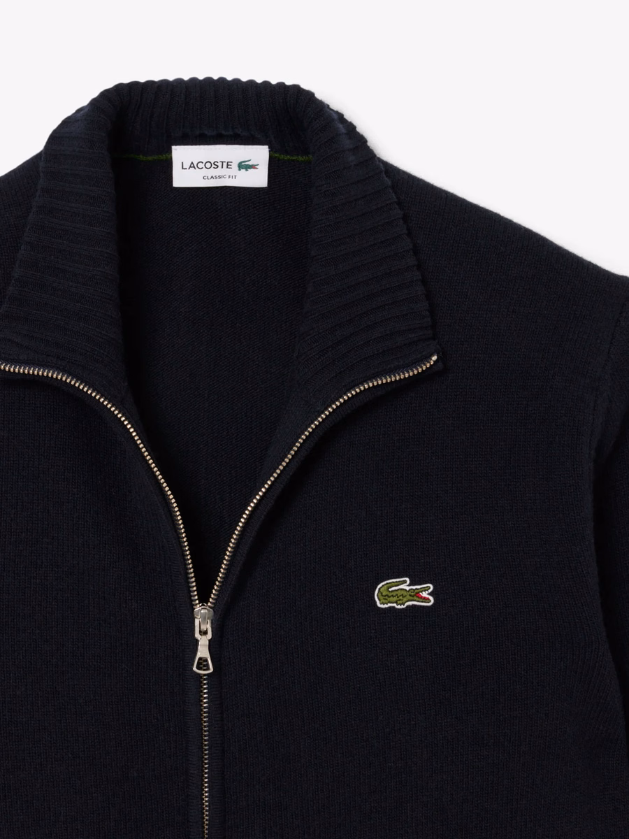 Maglione in lana con zip