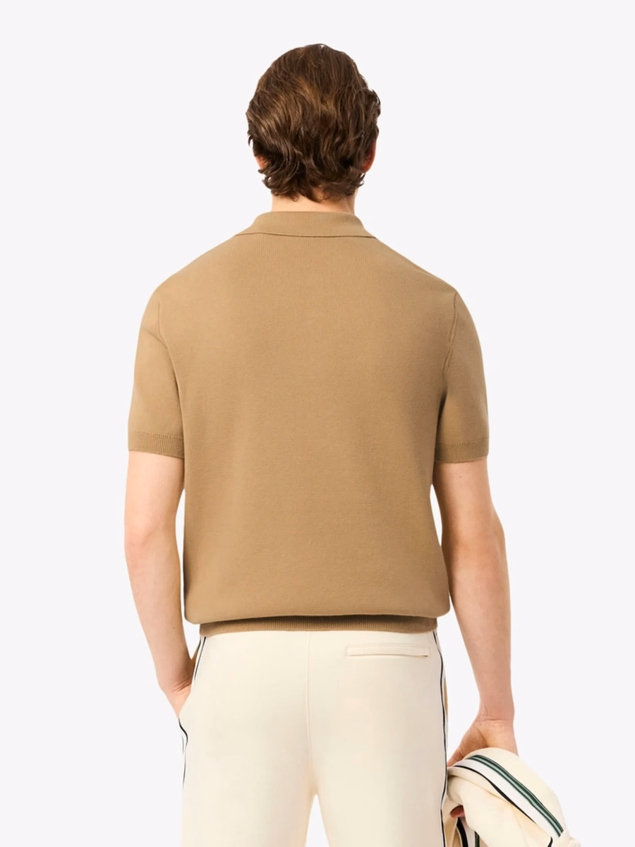 Maglione a righe con colletto polo made in France
