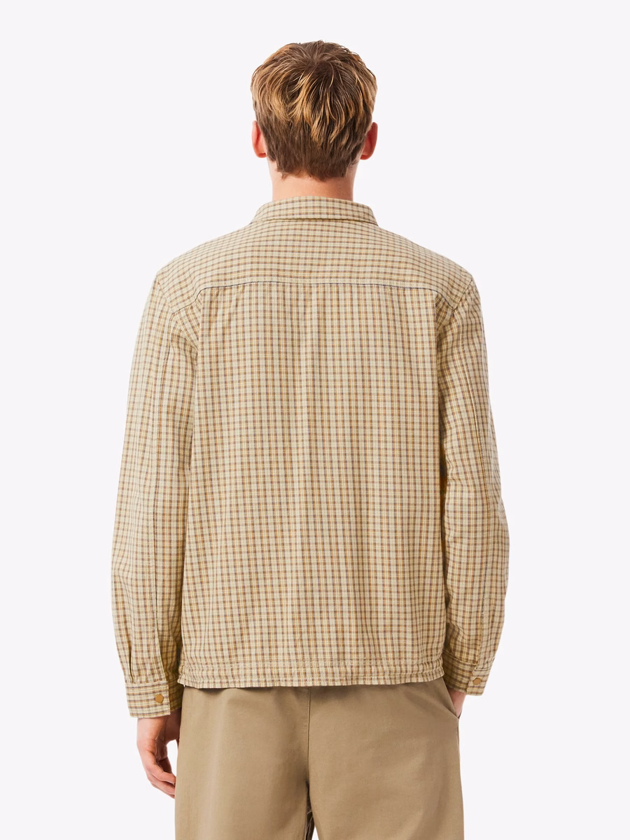 Camicia oversize in cotone pesante a quadri