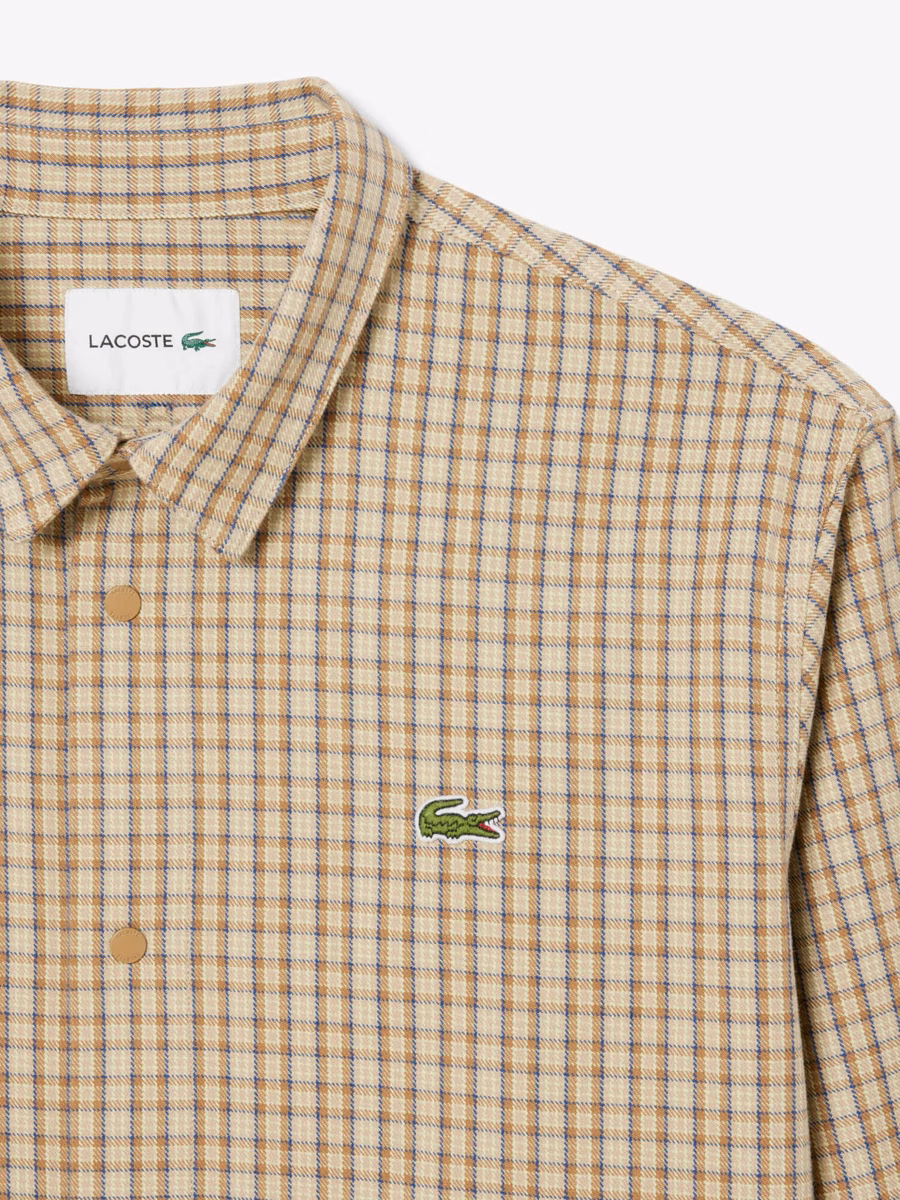 Camicia oversize in cotone pesante a quadri