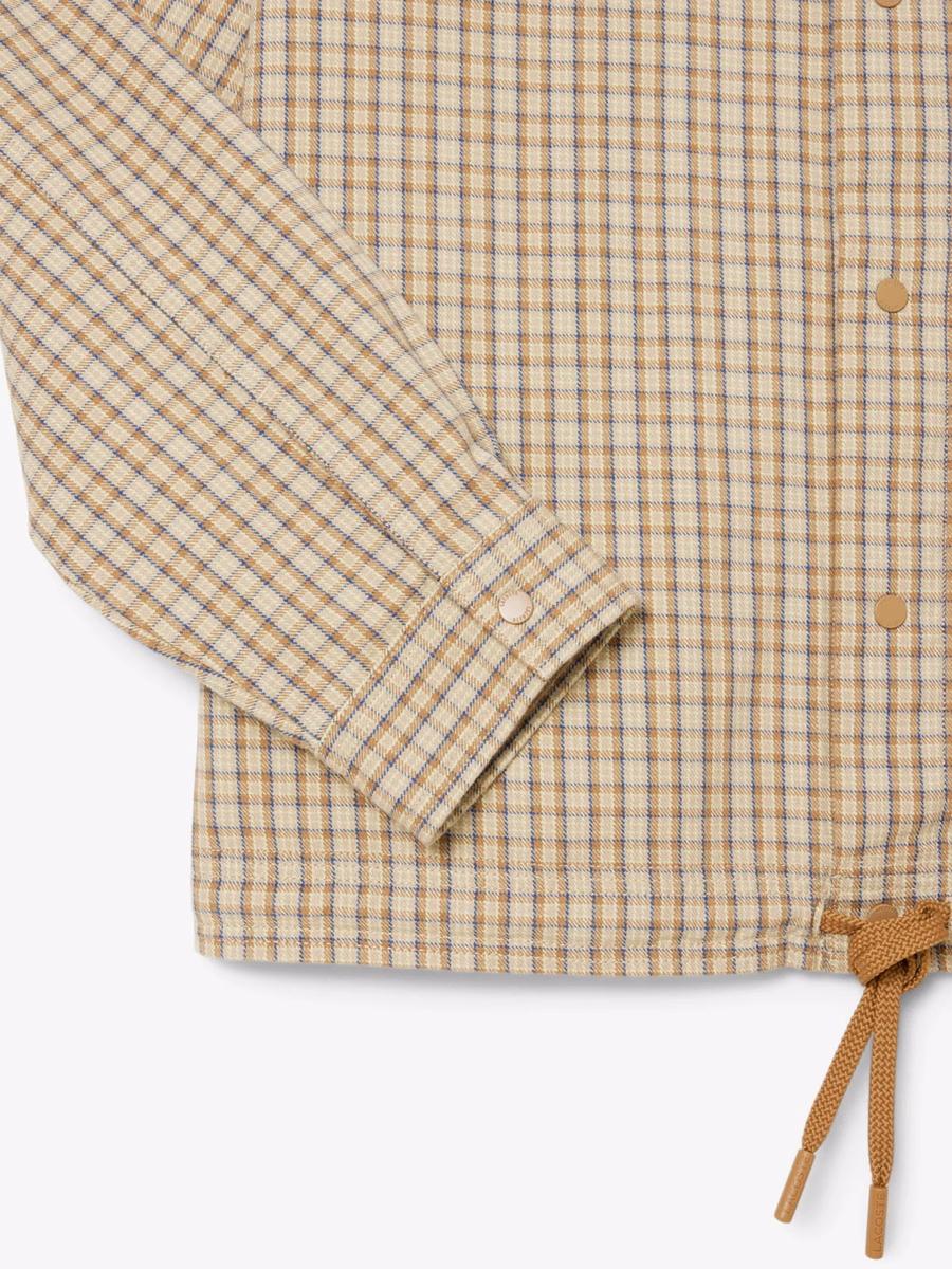 Camicia oversize in cotone pesante a quadri