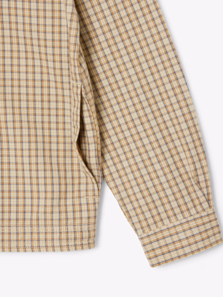 Camicia oversize in cotone pesante a quadri