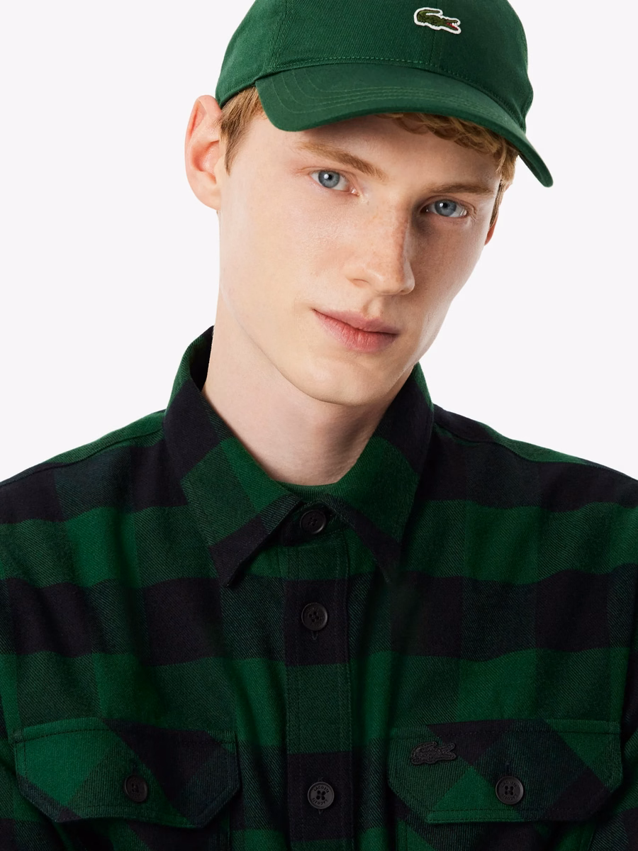Camicia oversize in cotone a quadri