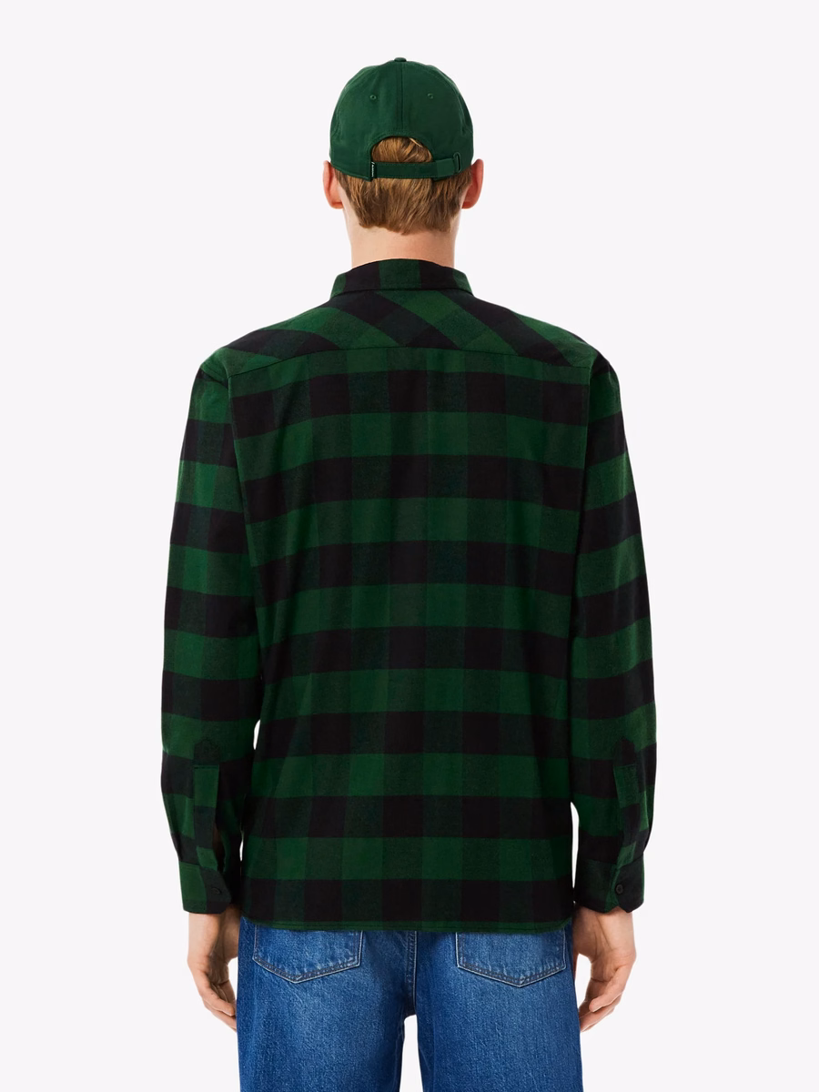 Camicia oversize in cotone a quadri