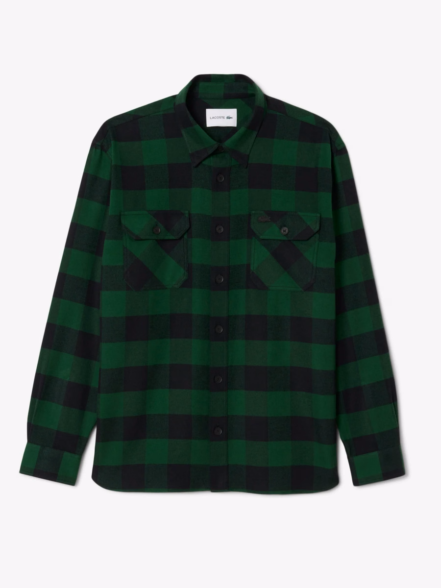 Camicia oversize in cotone a quadri