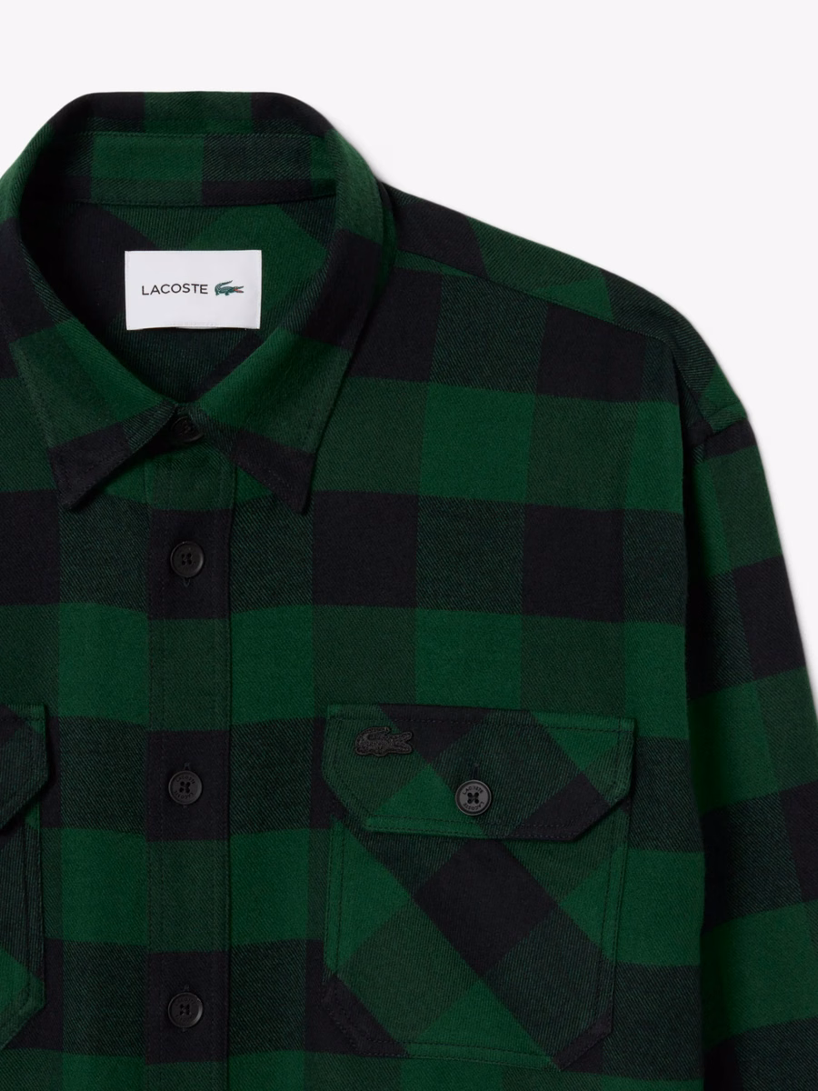 Camicia oversize in cotone a quadri