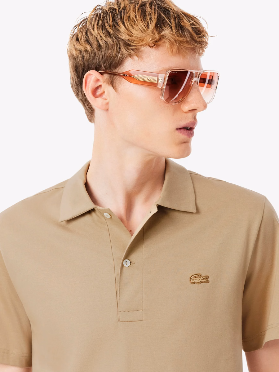 Maglietta Polo Ricamata con Collo Aperto Paris Classic Fit