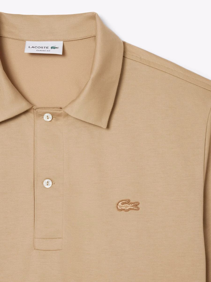 Maglietta Polo Ricamata con Collo Aperto Paris Classic Fit