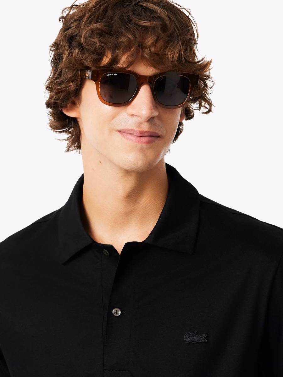 Maglietta Polo Ricamata con Collo Aperto Paris Classic Fit