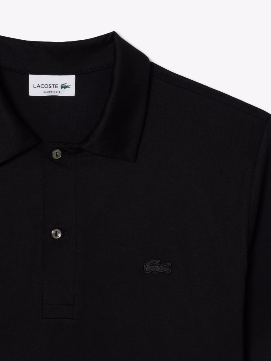 Maglietta Polo Ricamata con Collo Aperto Paris Classic Fit