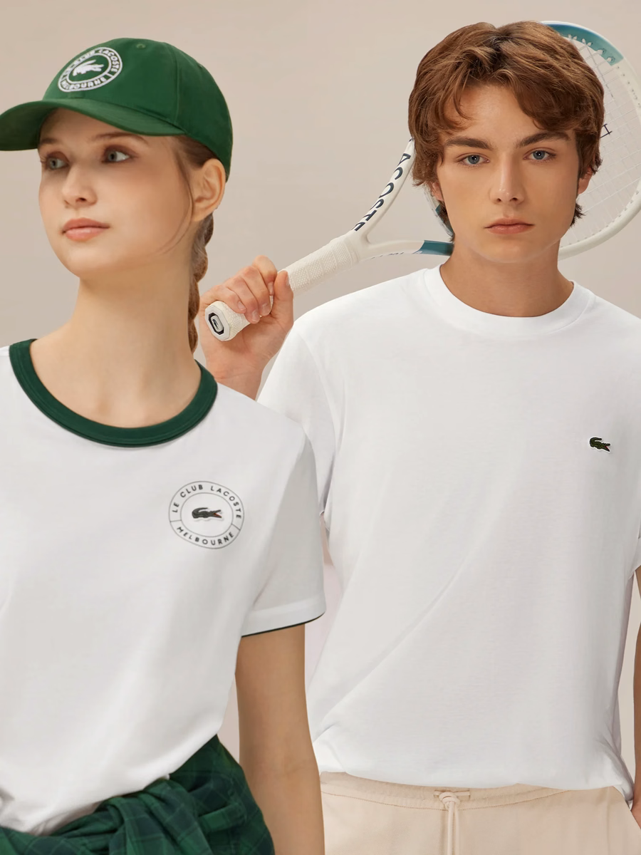 T-shirt in Cotone Le Club Lacoste Melbourne