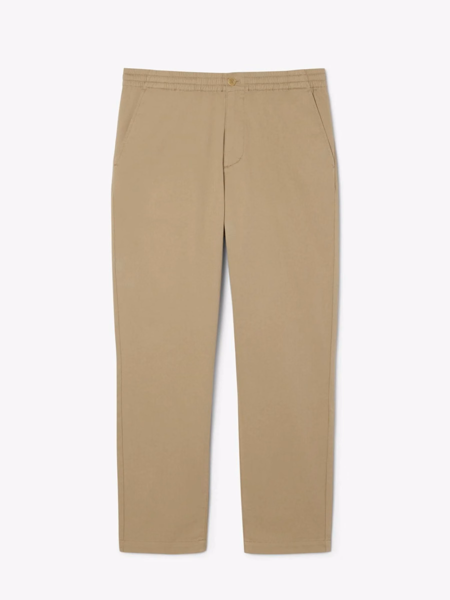 Pantaloni chino in gabardine di cotone a vestibilità regolare