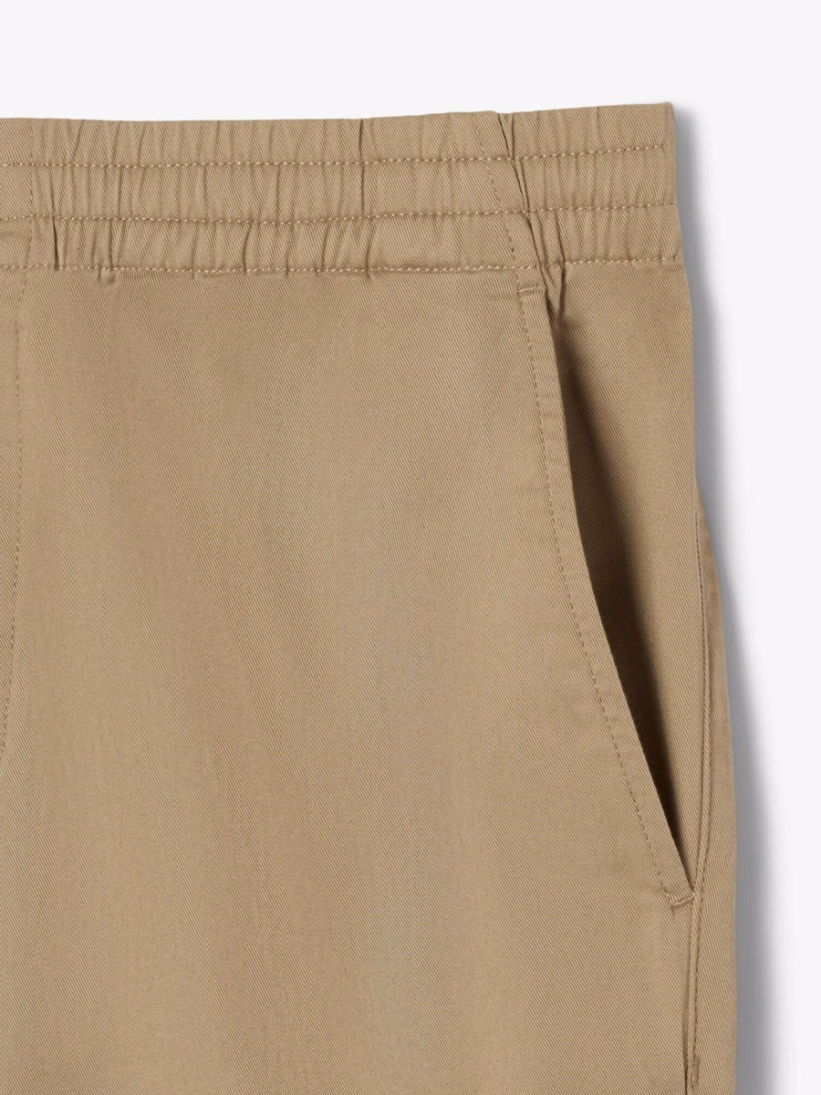 Pantaloni chino in gabardine di cotone a vestibilità regolare
