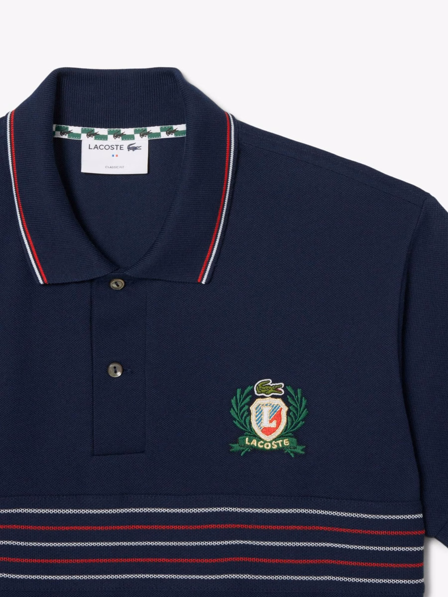 Classic Fit L.12.12 Embroidered Shield Polo Shirt