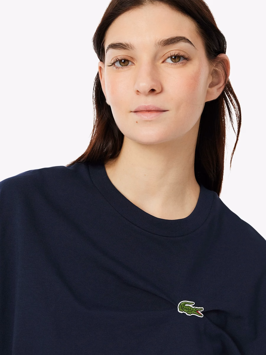 T-shirt in jersey oversize drappeggiata