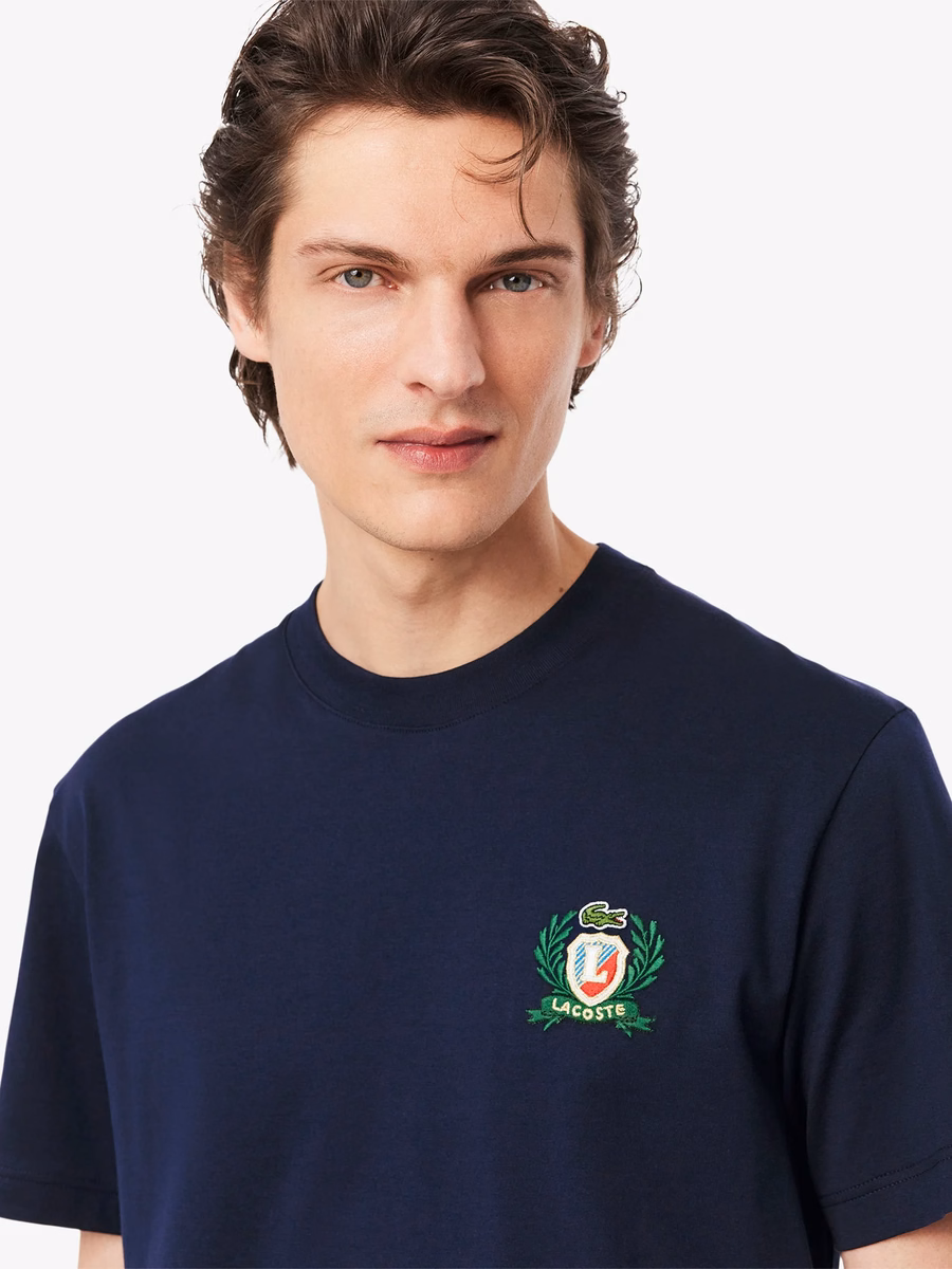T-shirt con badge ricamato Made in France