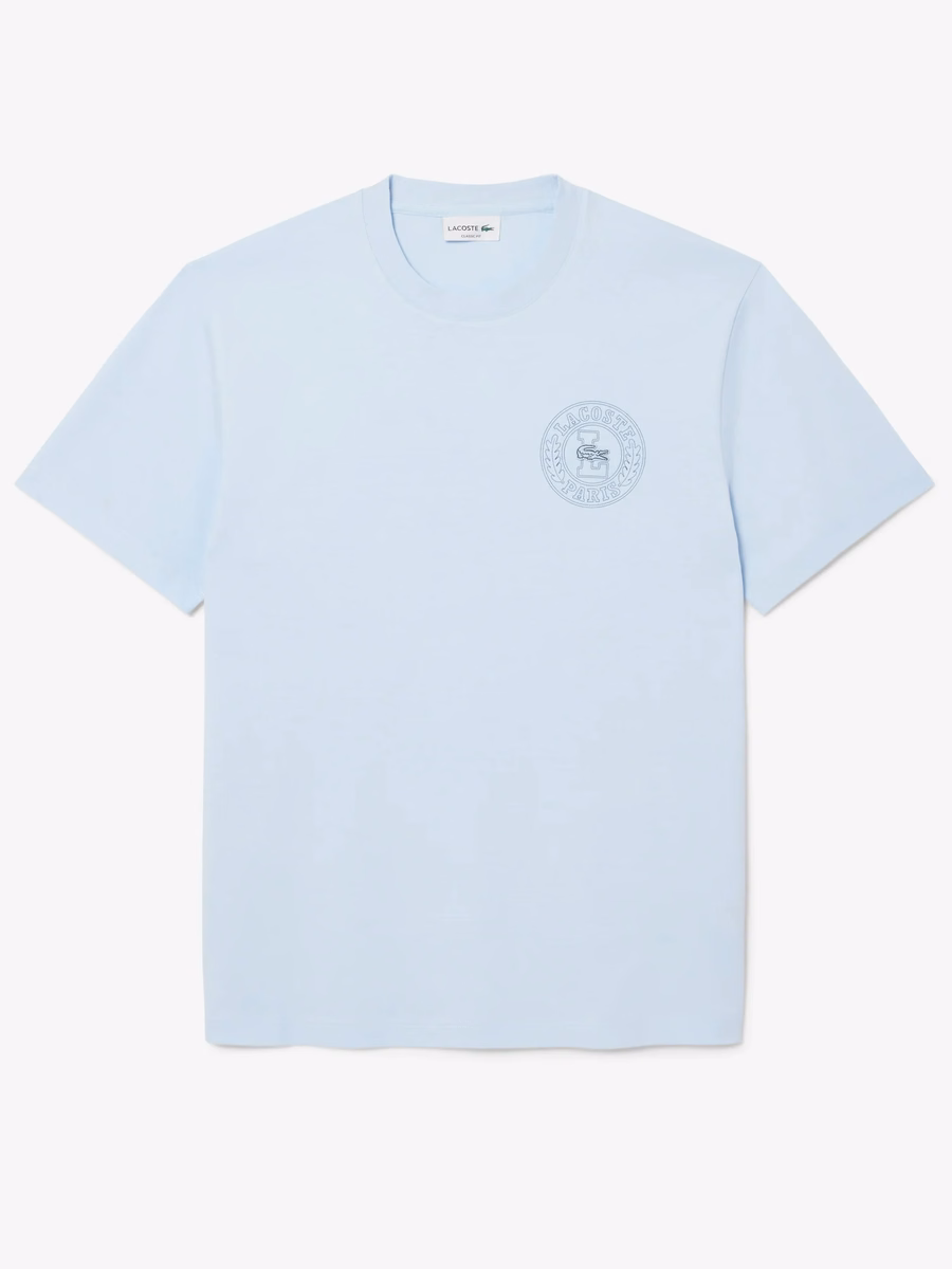 T-shirt con badge stampato