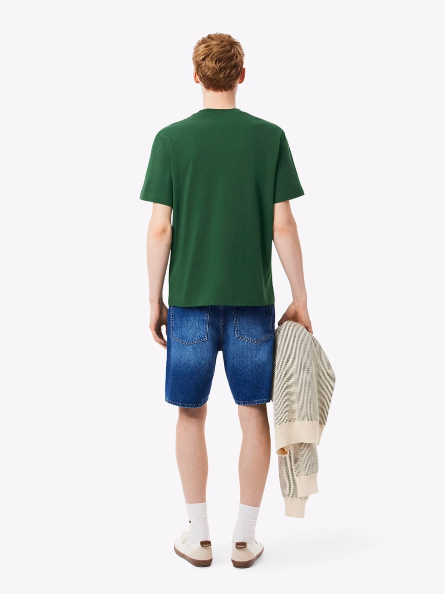 T-shirt in cotone con taschino sul petto