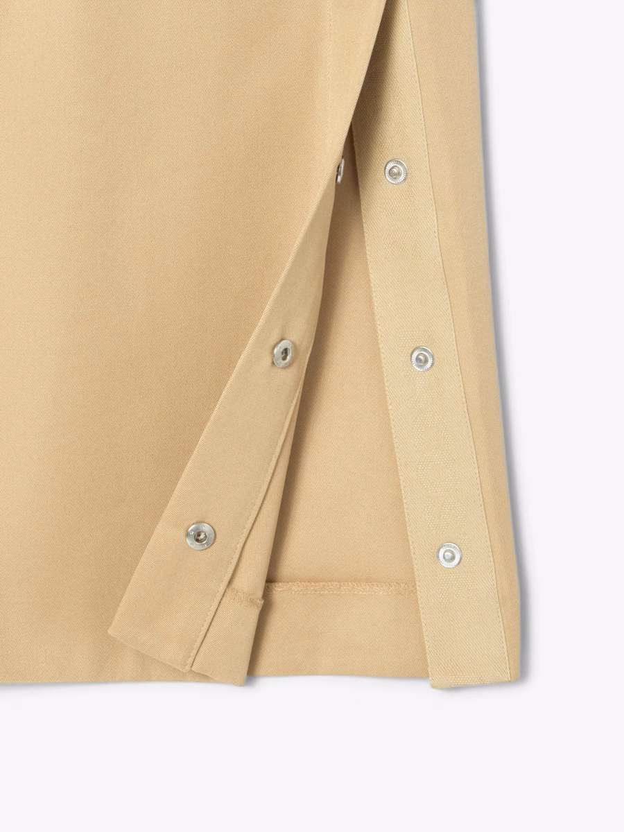 Gonna Midi in Twill a Taglio Dritto
