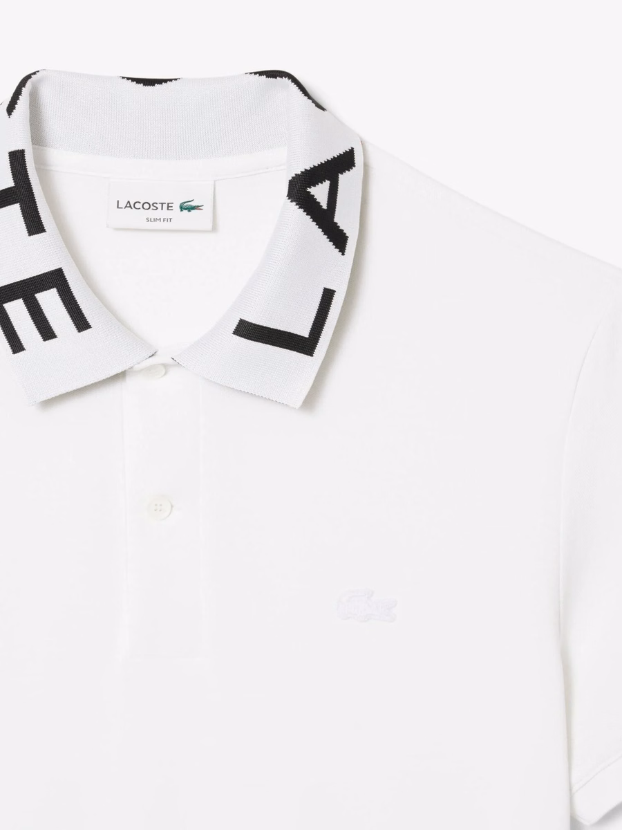 Slim Fit Jacquard Branded Polo Shirt
