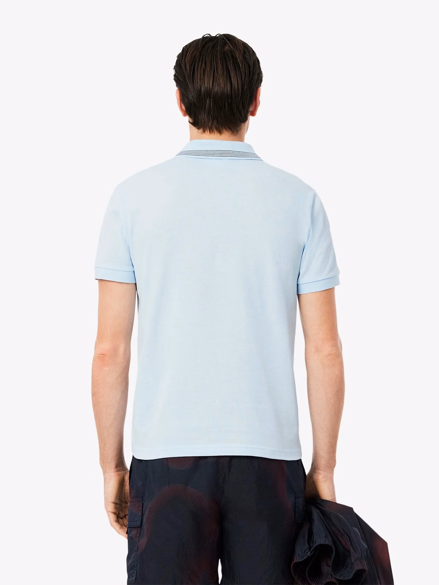 Maglietta Polo con Stampa Badge L.12.12 Regular Fit