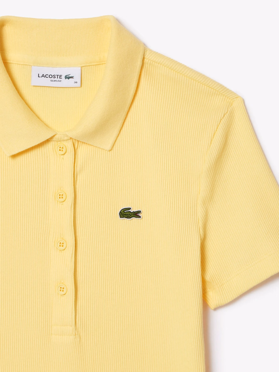 Maglietta Polo in Cotone Ribbattuto Slim Fit L.12.D