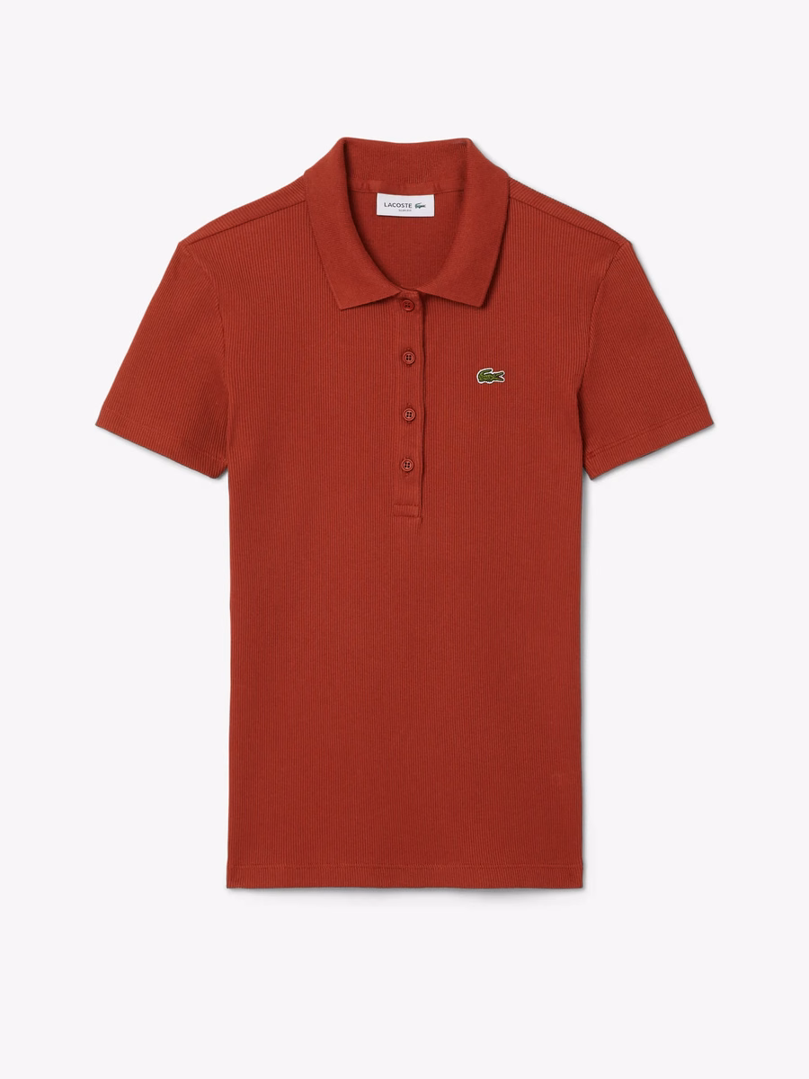 Maglietta Polo in Cotone Ribbattuto Slim Fit L.12.D