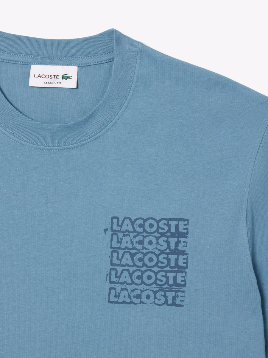 T-shirt grafica in jersey di cotone