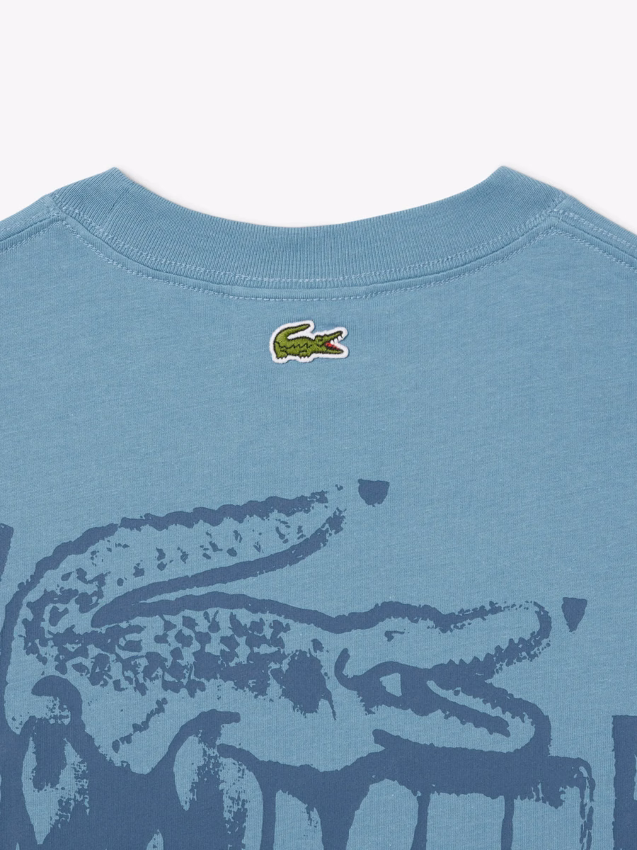 T-shirt grafica in jersey di cotone