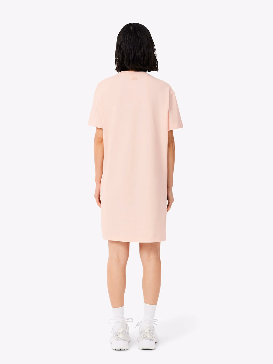 Abito T-shirt in Jersey di Cotone Oversize