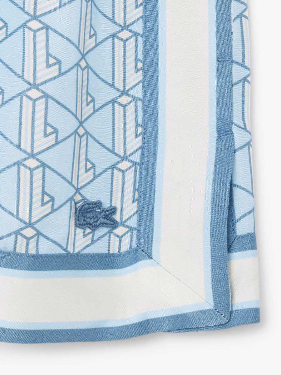 Shorts con stampa monogramma fluida