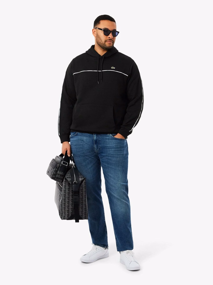 Felpa con logo a righe Classic Fit