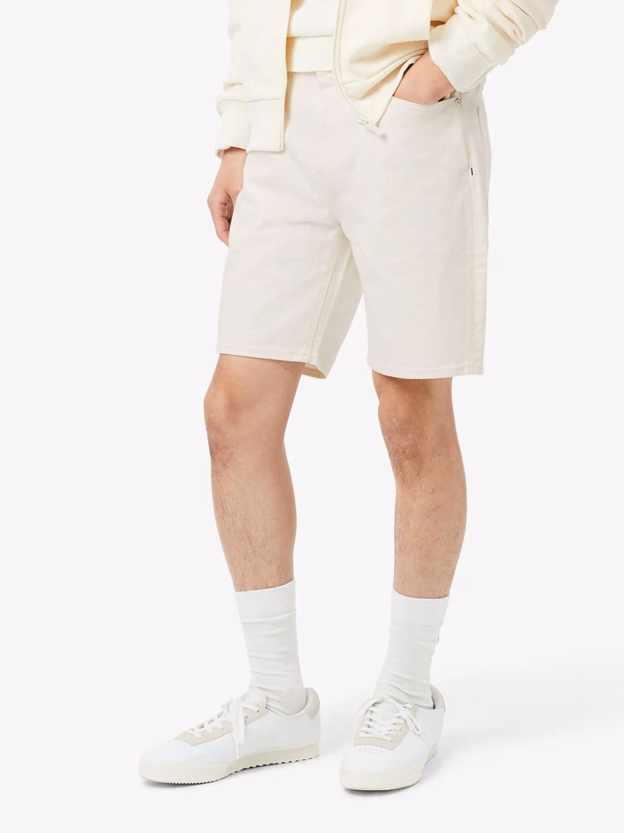 Shorts Bermuda in denim a vestibilità dritta
