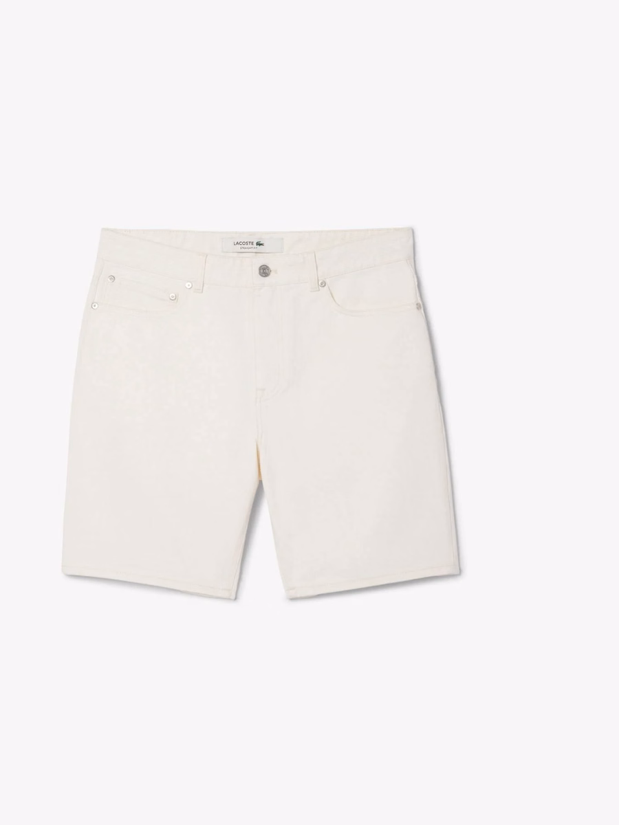 Shorts Bermuda in denim a vestibilità dritta