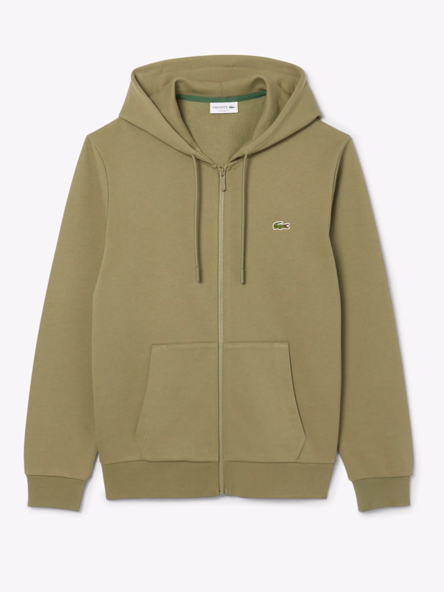 Felpa con zip in pile Classic Fit