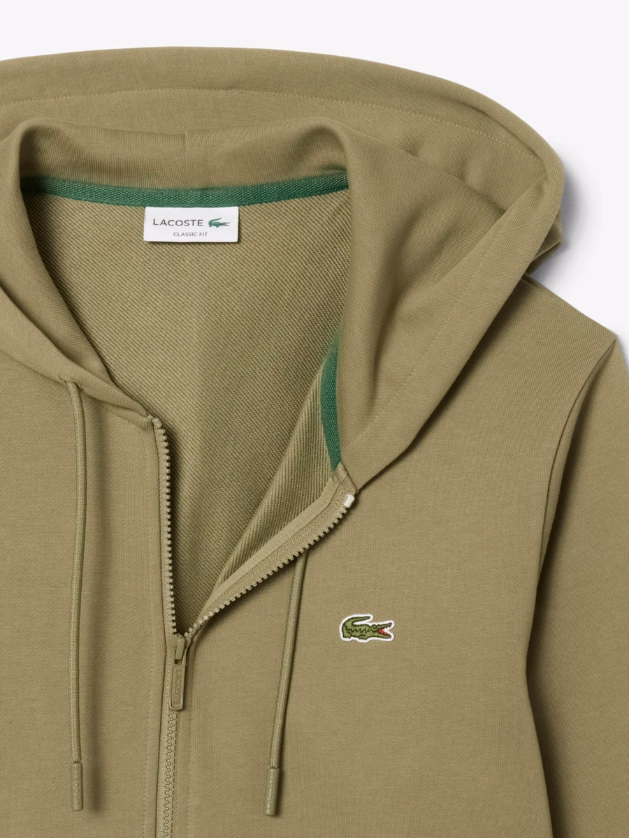 Felpa con zip in pile Classic Fit