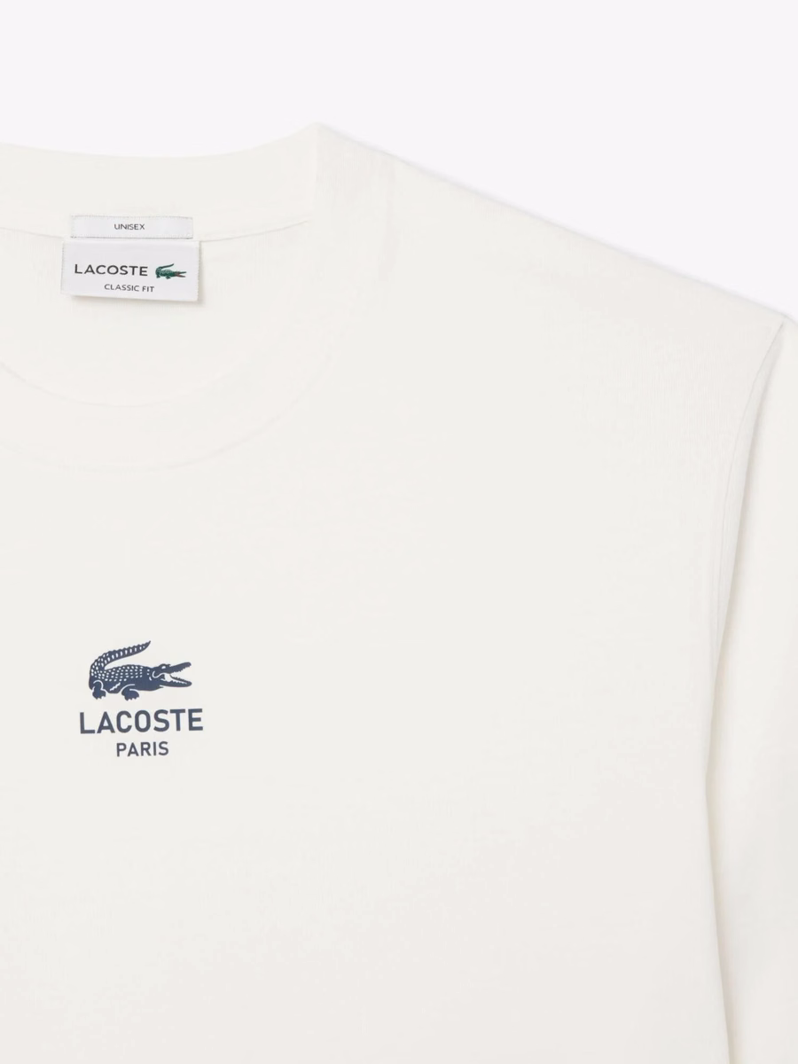 Maglietta in cotone con stampa Signature