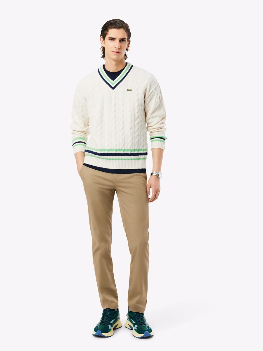 Pantaloni Chino Slim Fit in Cotone Stretch