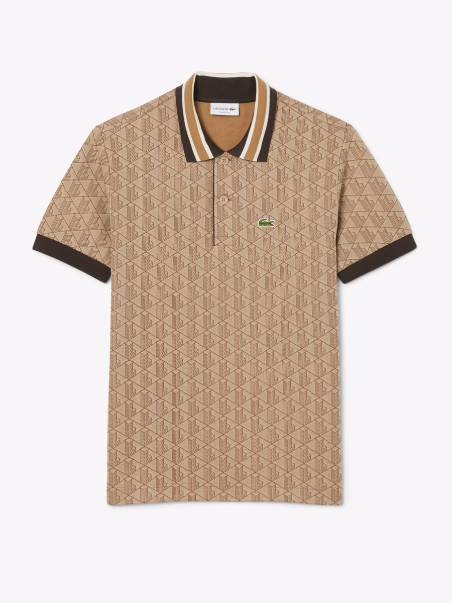 Polo Shirt Monogram Jacquard Fit Classico