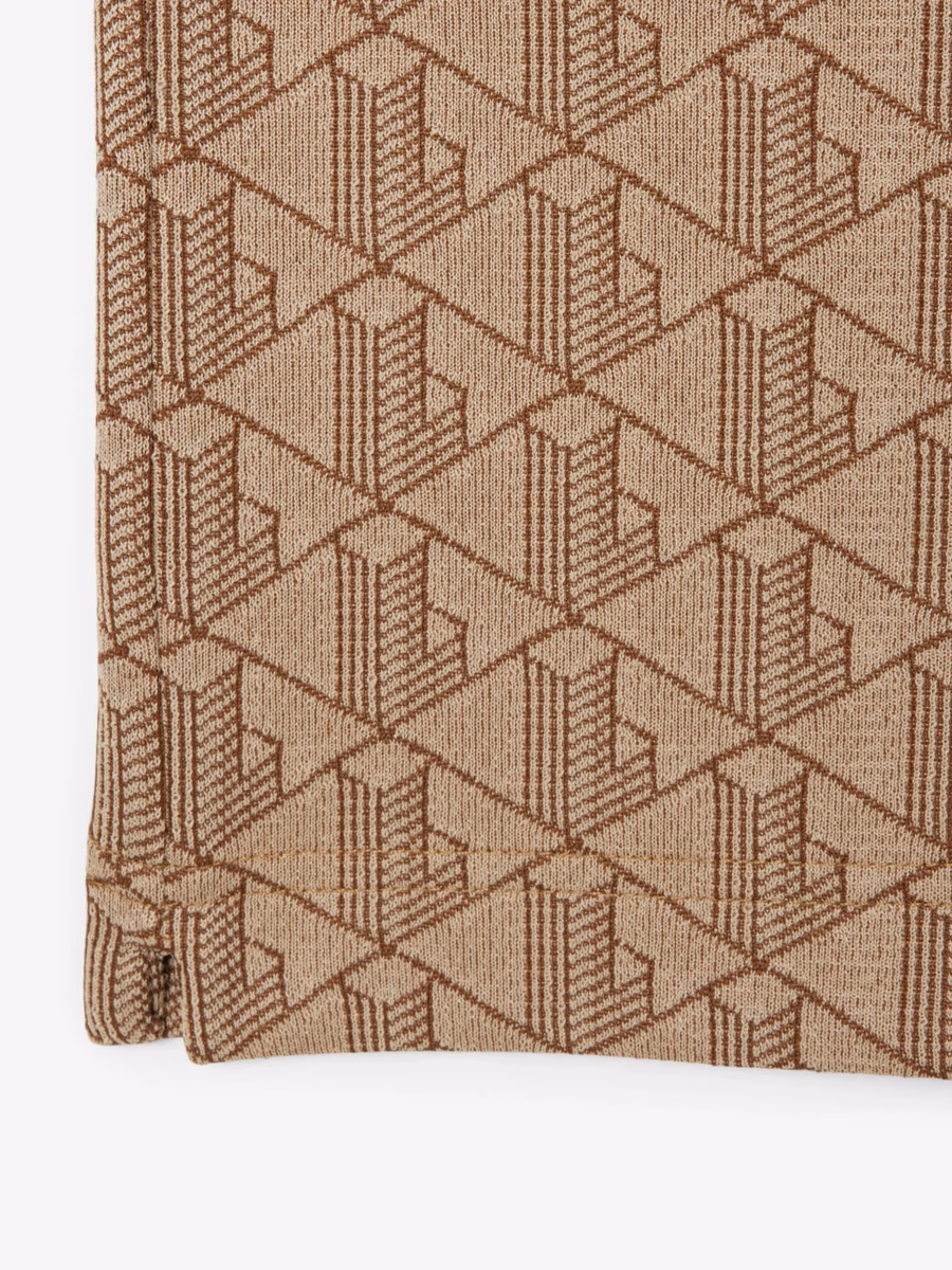 Polo Shirt Monogram Jacquard Fit Classico
