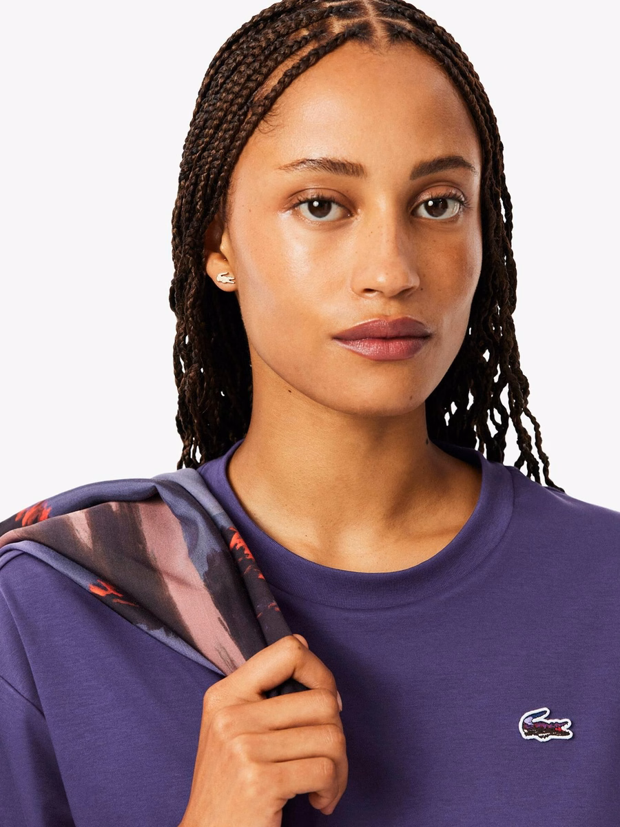 T-shirt Relaxed Fit con Coccodrillo Paesaggistico