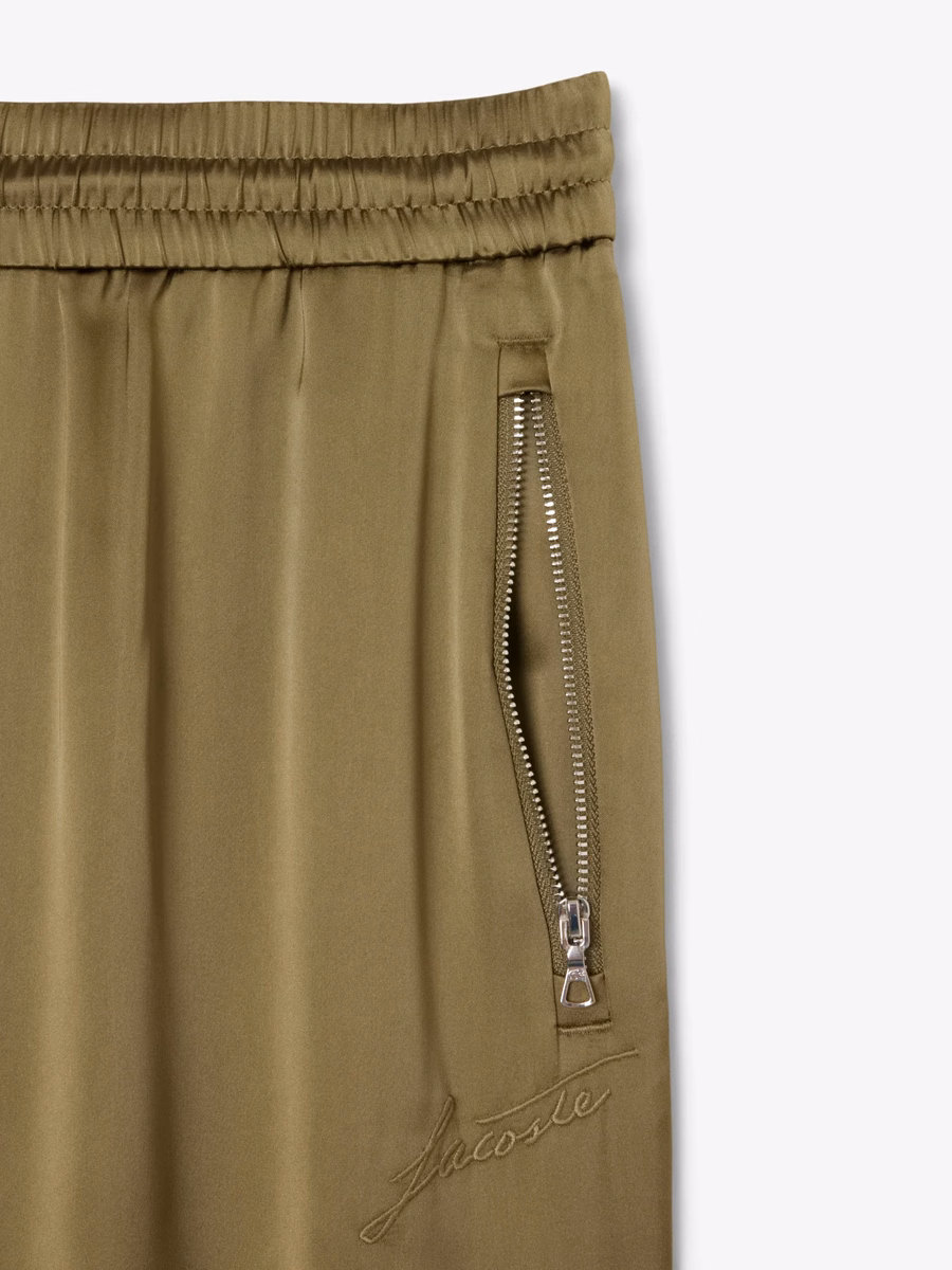 Pantaloni Sportivi Oversize in Satin