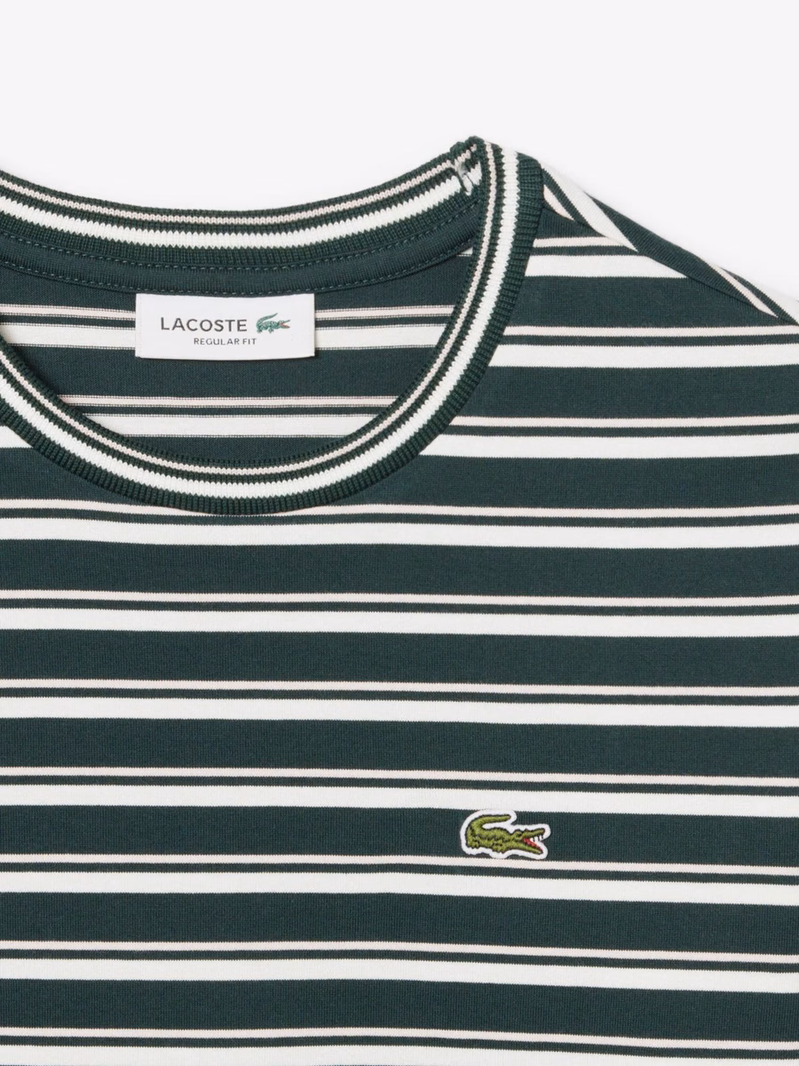 T-shirt a maniche lunghe a righe in jersey
