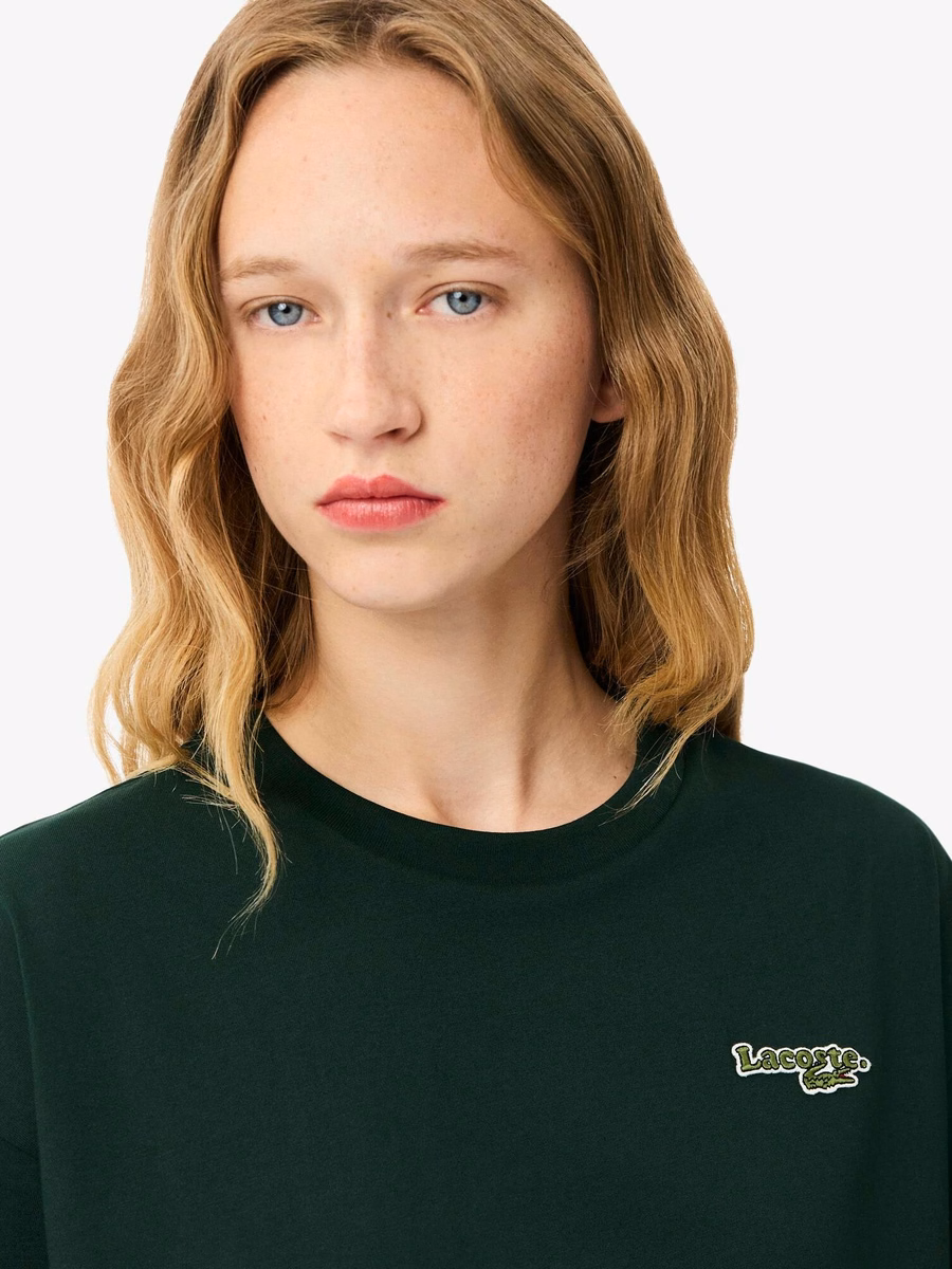 T-shirt in Jersey di Cotone Casual