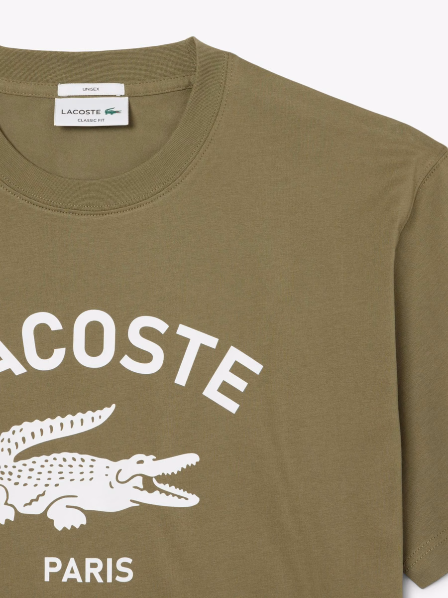 Maglietta in cotone con stampa Signature