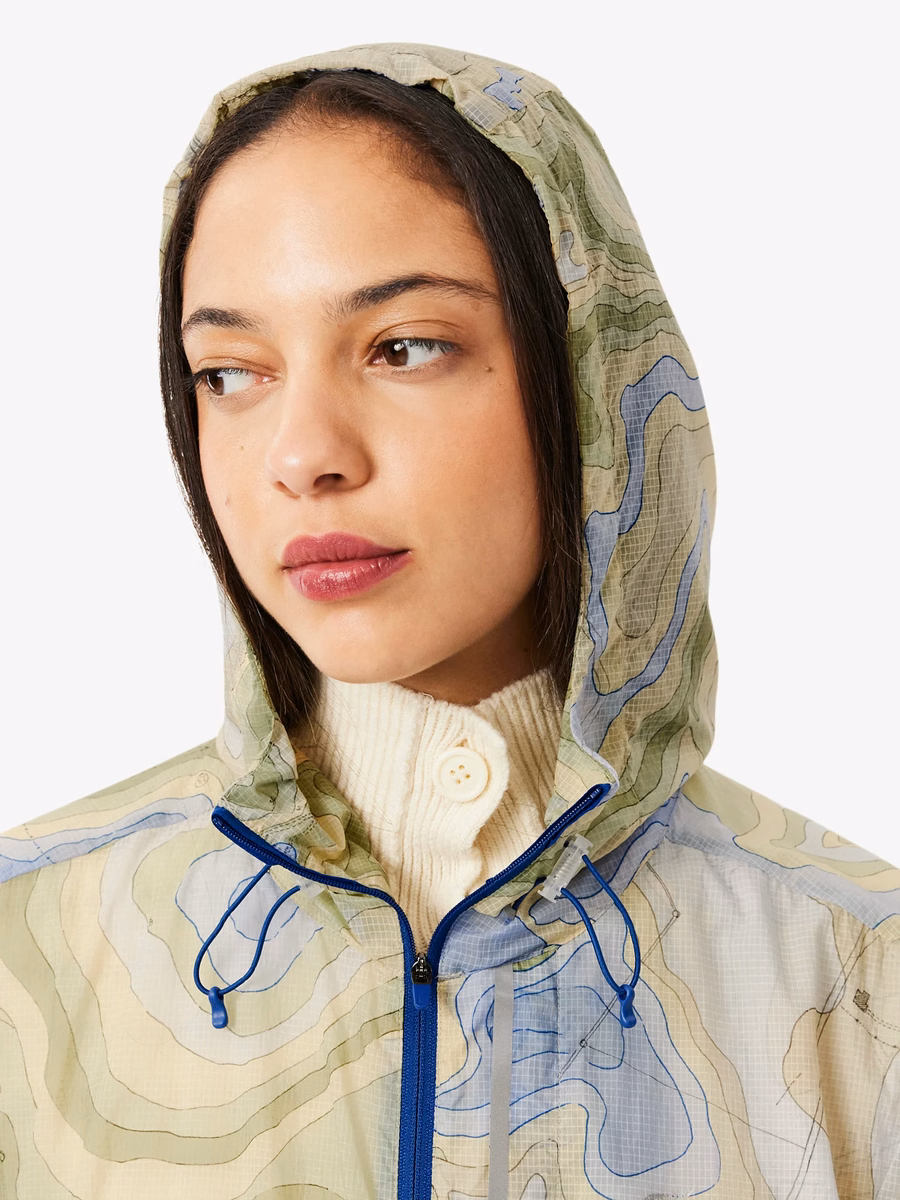 Parkas lungo oversized ripiegabile e idrorepellente