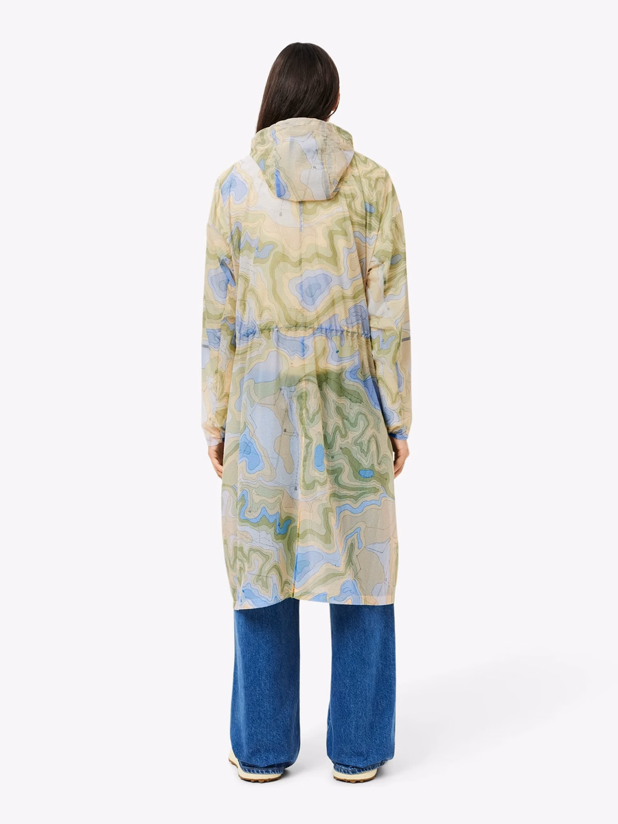 Parkas lungo oversized ripiegabile e idrorepellente
